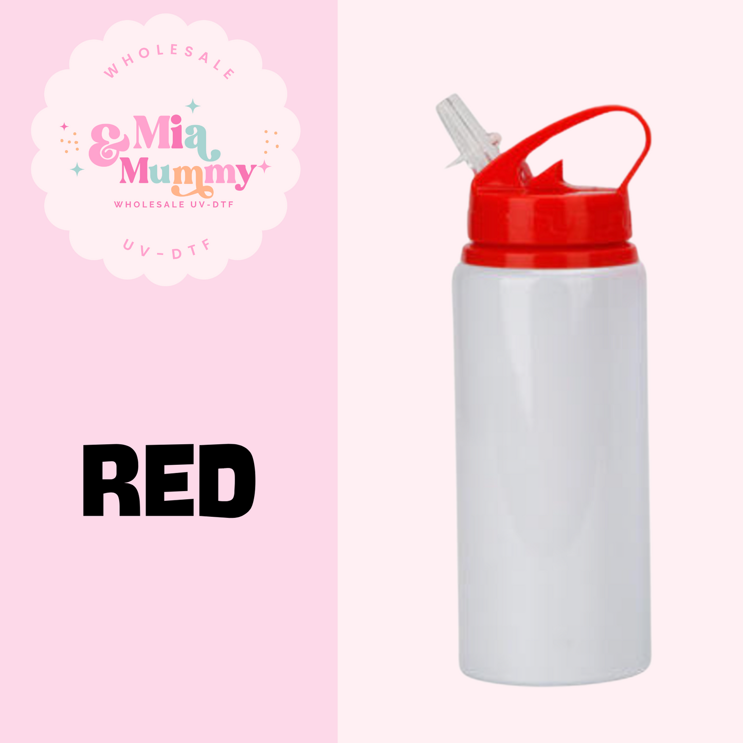 SUBLIMATION WATER BOTTLE 600ML- PRE ORDER