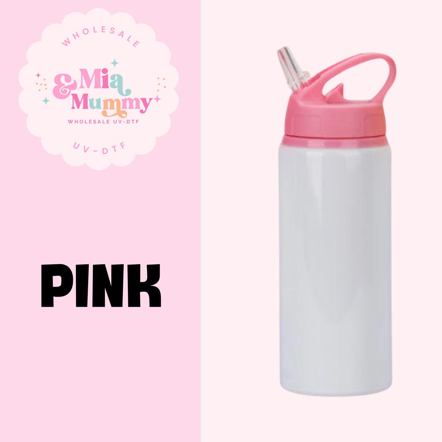 SUBLIMATION WATER BOTTLE 600ML- PRE ORDER