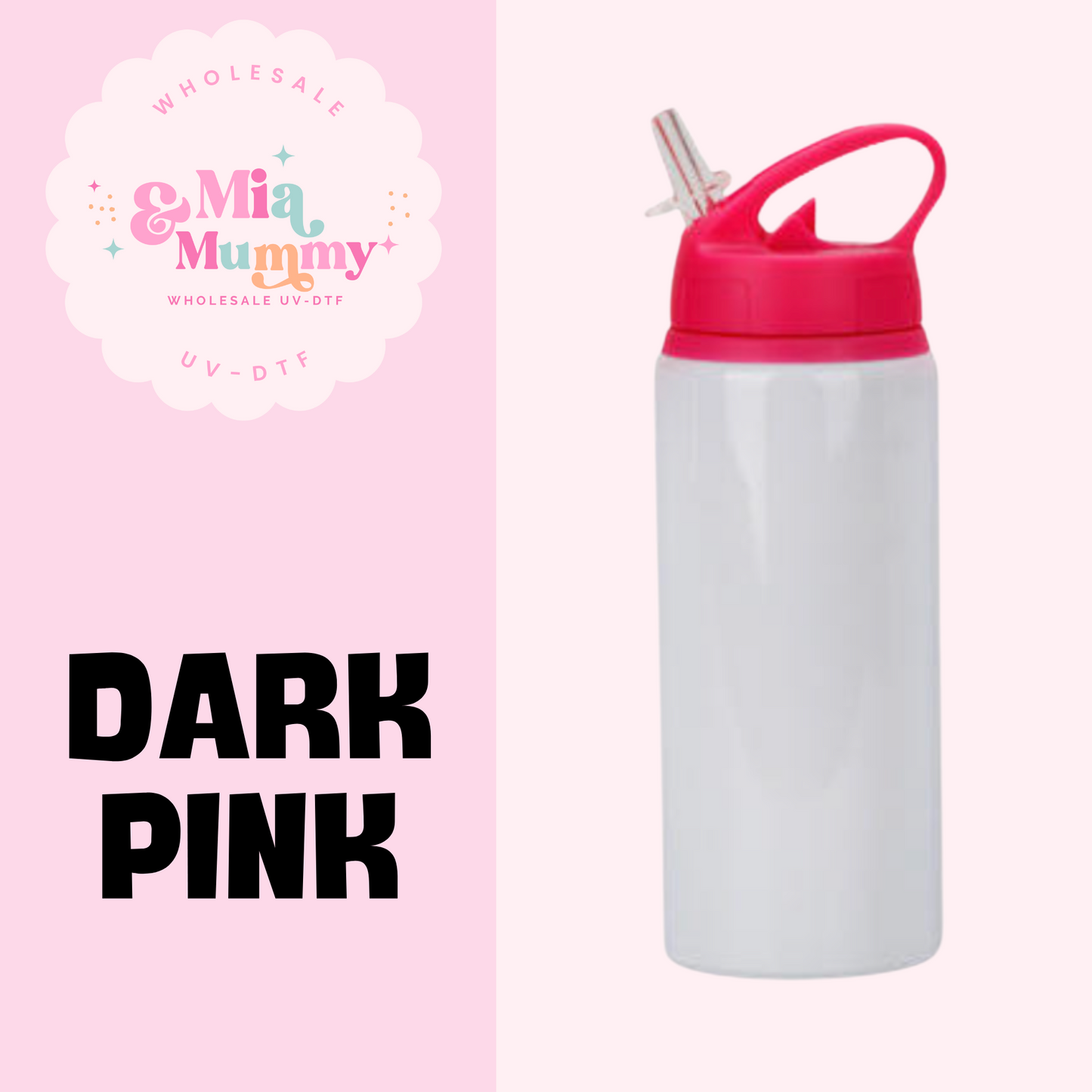 SUBLIMATION WATER BOTTLE 600ML- PRE ORDER