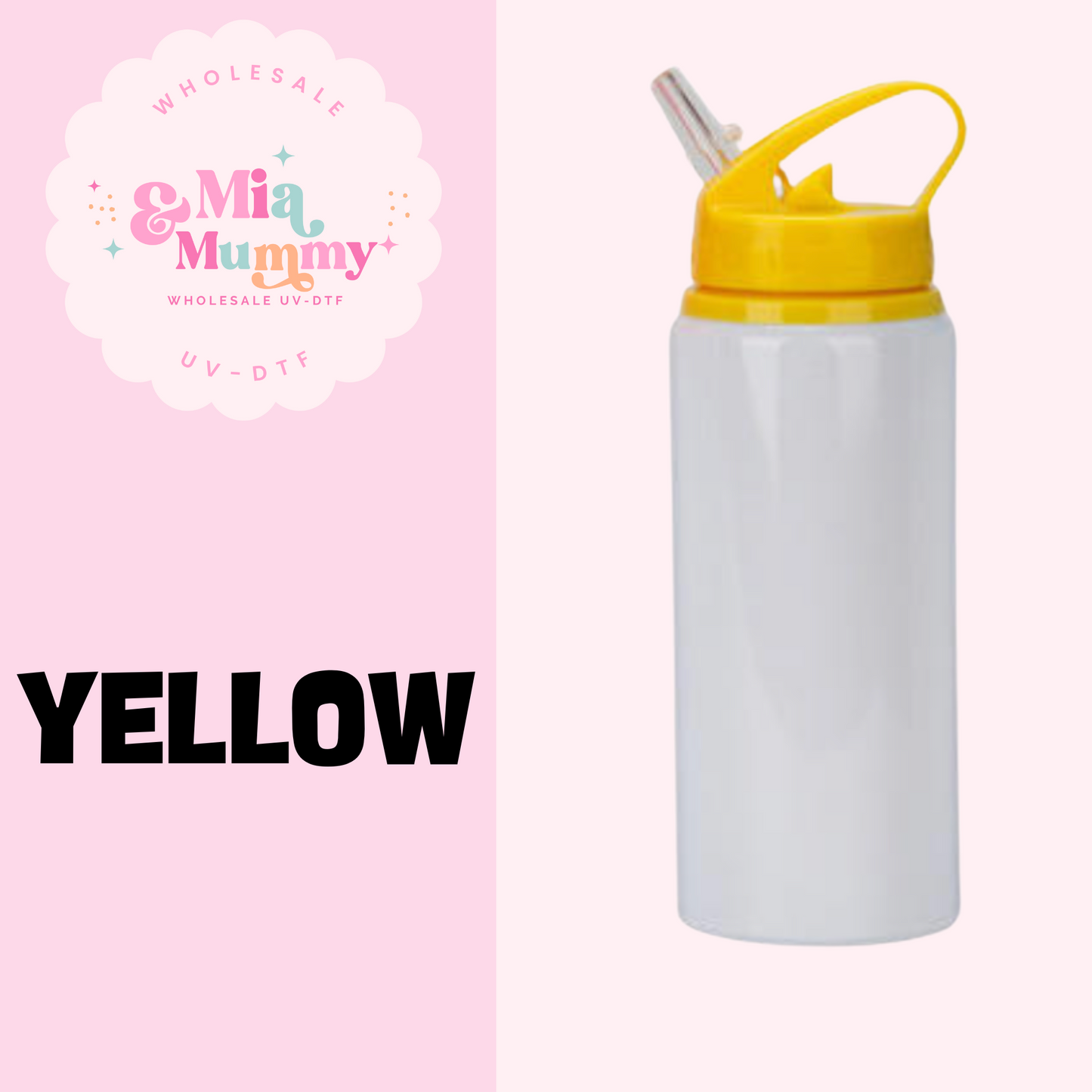 SUBLIMATION WATER BOTTLE 600ML- PRE ORDER