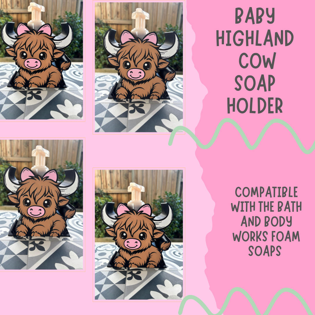 Baby highland cow  soap holder 🐮
