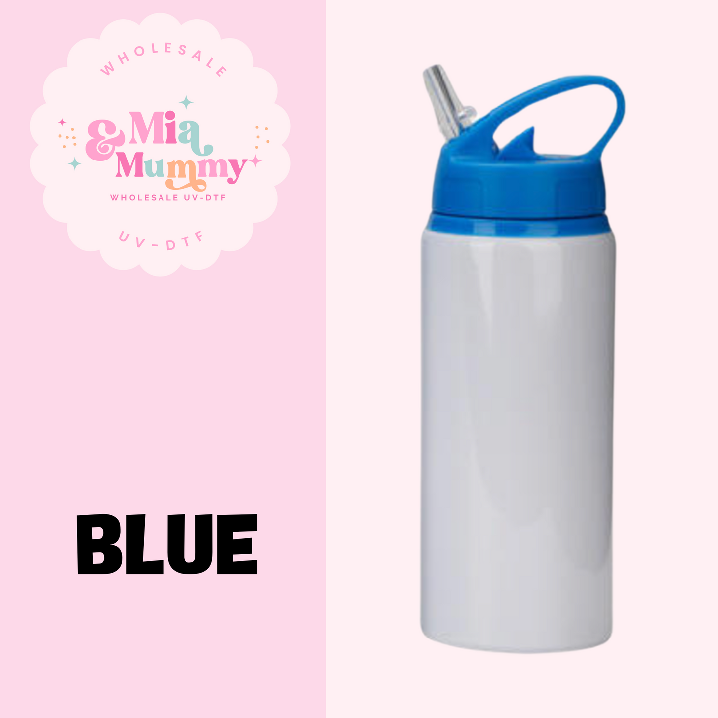 SUBLIMATION WATER BOTTLE 600ML- PRE ORDER