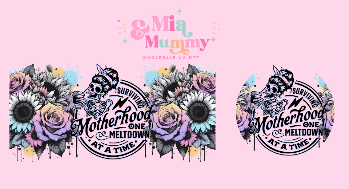 MOTHERHOOD DOUBLE SIDED UV- DTF & LID DECAL