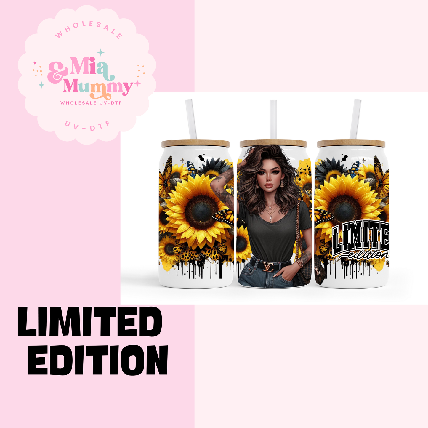 LIMITED EDITION GLASS TUMBLER - READY TO SHIP