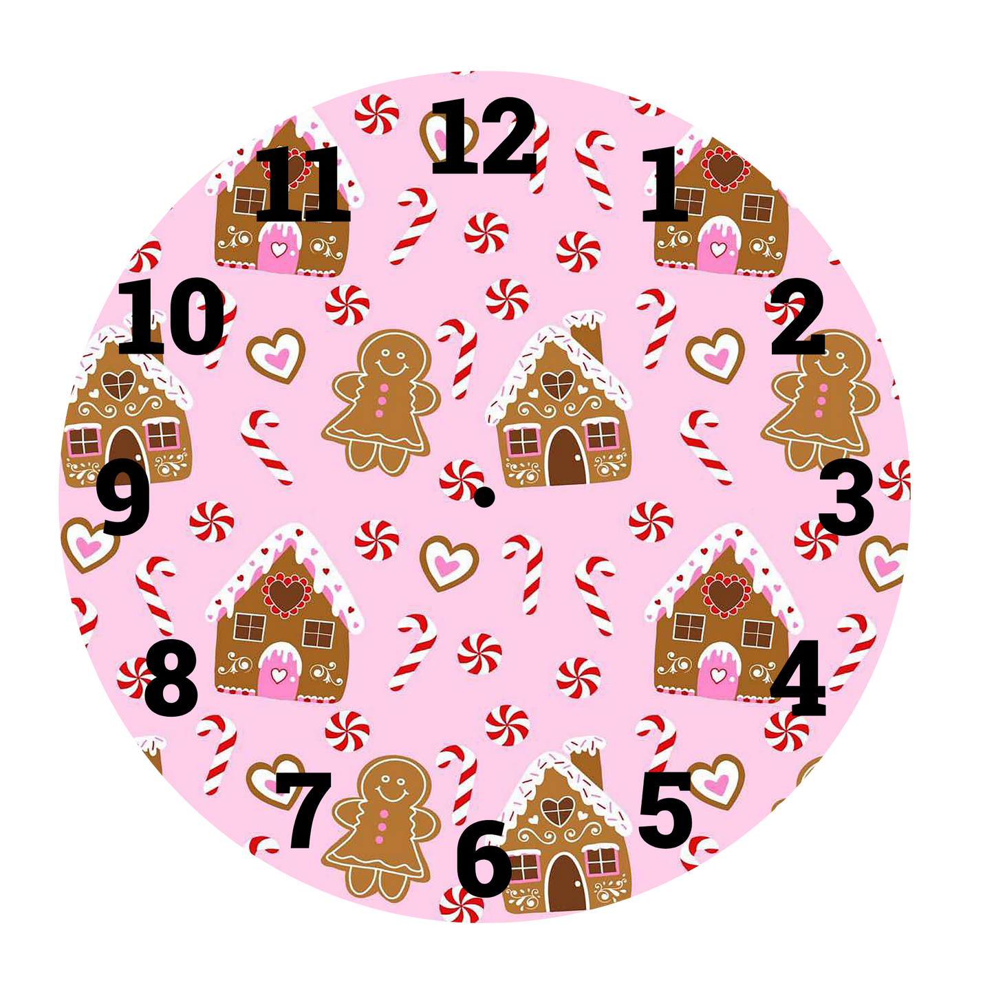 GINGERBREAD HOUSE-DTF CLOCK LIMITED EDITION DEISGN By K.Loiuse