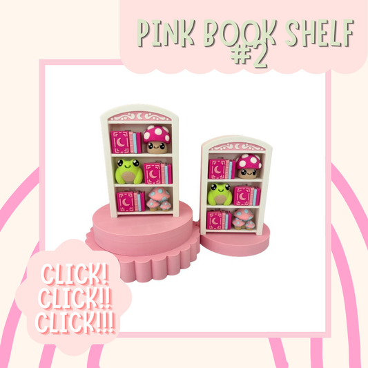 Pink Bookshelf Clicker Style 2 📚✨