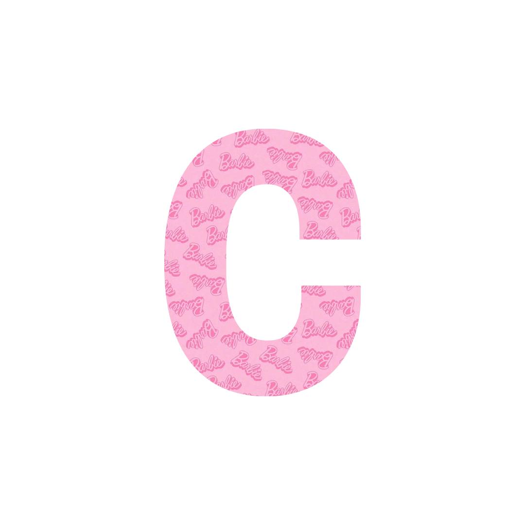 B Pink Letters A-Z.