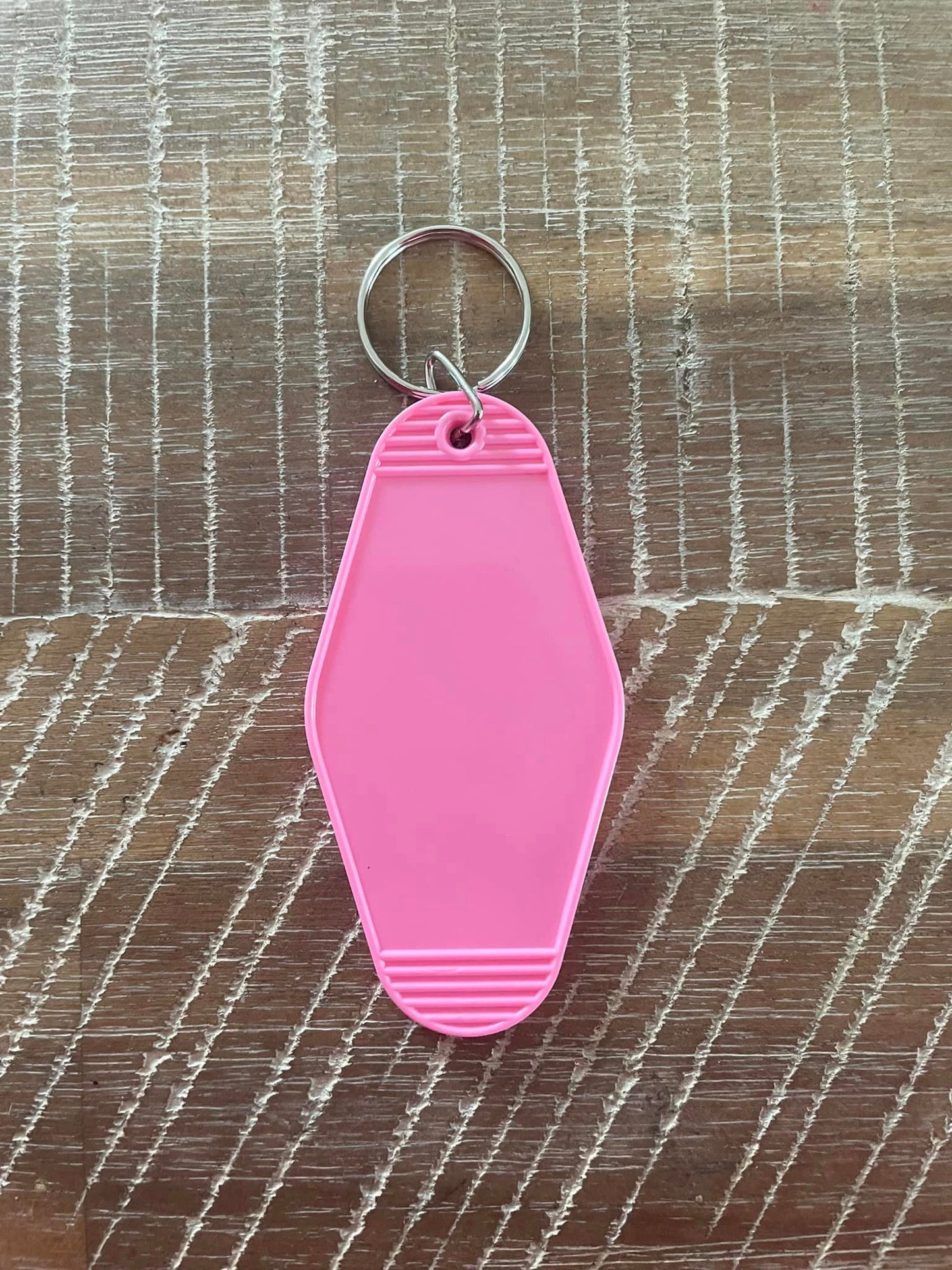 Pink Hotel Key Ring.