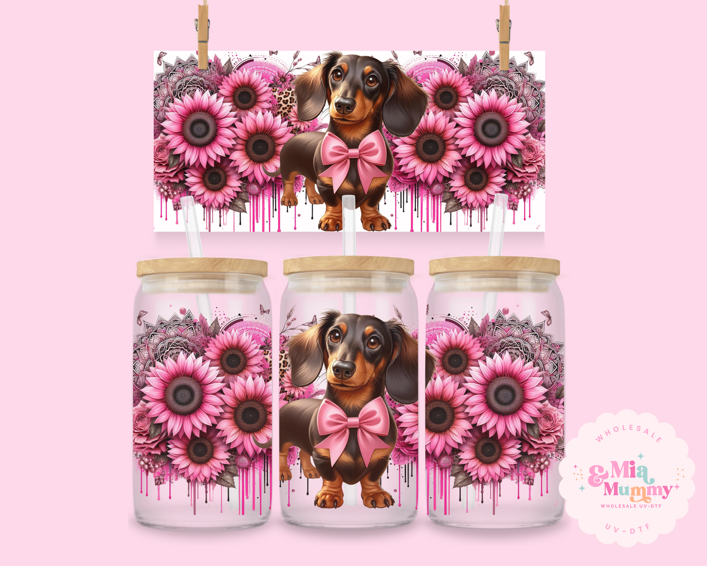 PINK SNICKERS - DOUBLE SIDED UV DTF