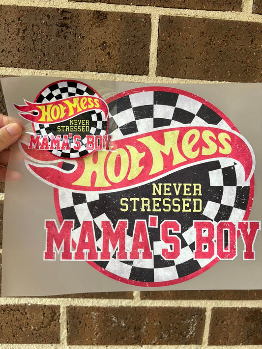 HOT MESS MAMA'S BOY -DTF PRINT