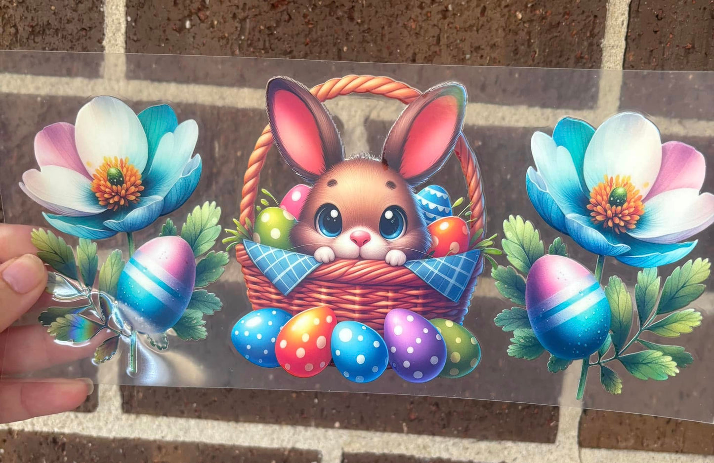 EASTER BUNNY-METALLIC UV DTF