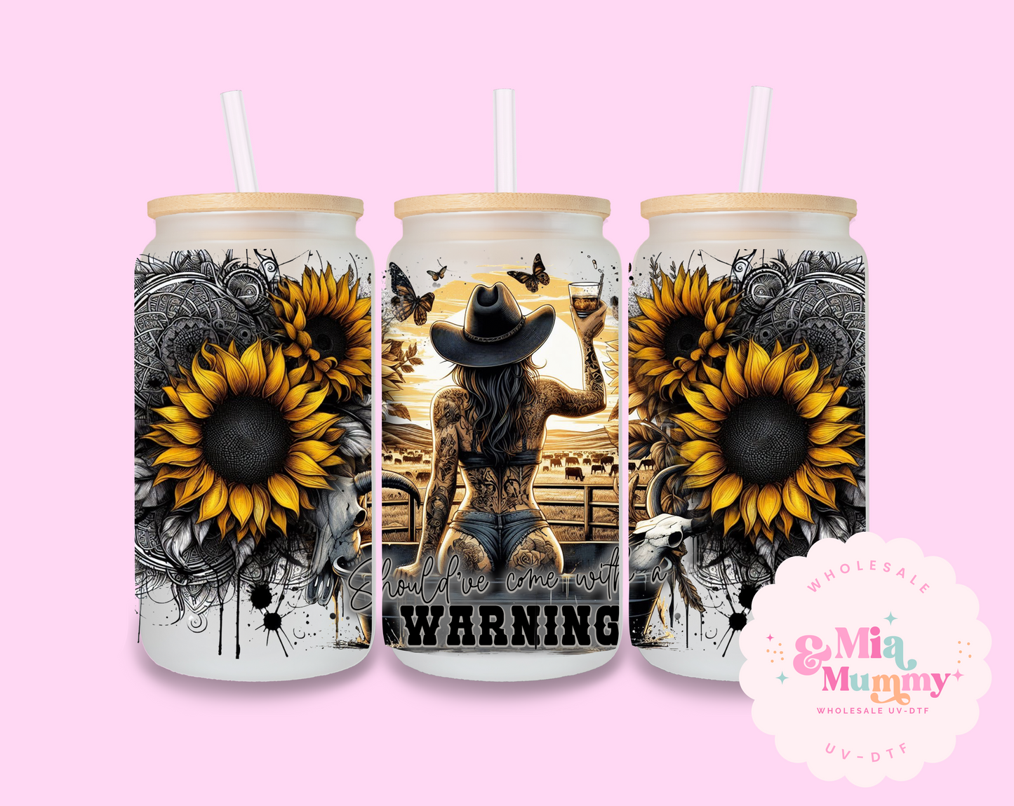 WARNING SUBLIMATION PRINT