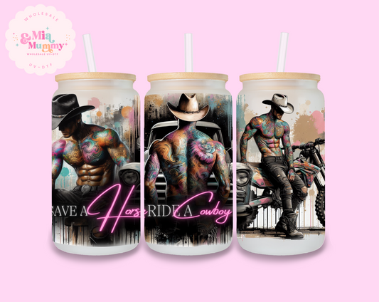 SAVE A HORSE RIDE A COWBOY SUBLIMATION PRINT