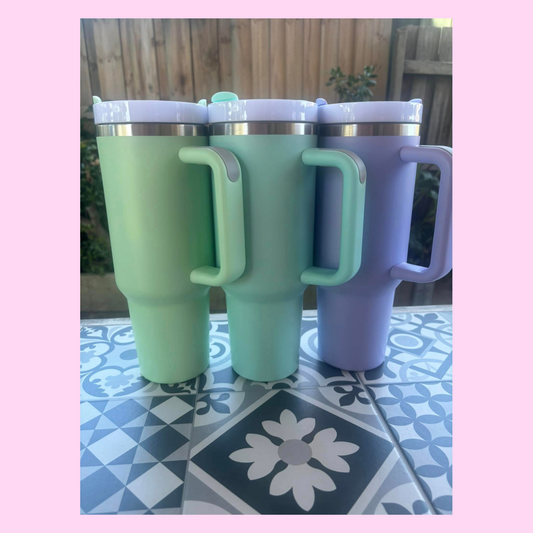 40oz Sublimation Tumbler- Pastel