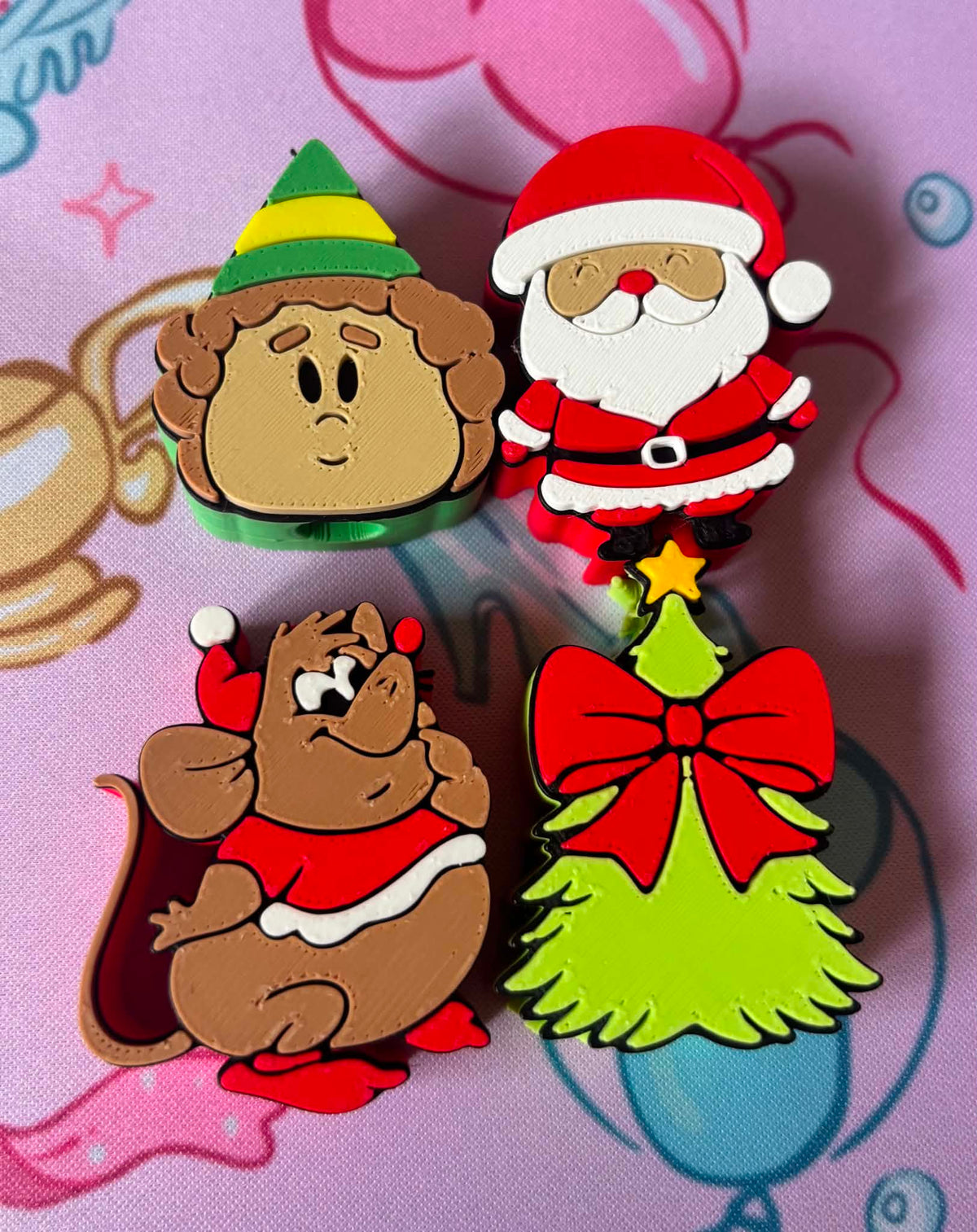 Christmas Straw Topper- Choose your set.