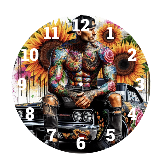 SUNFLOWER GUY -DTF CLOCK