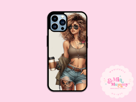 BEIGE COFFEE PHONE CASE - VARIOUS PHONE SIZES