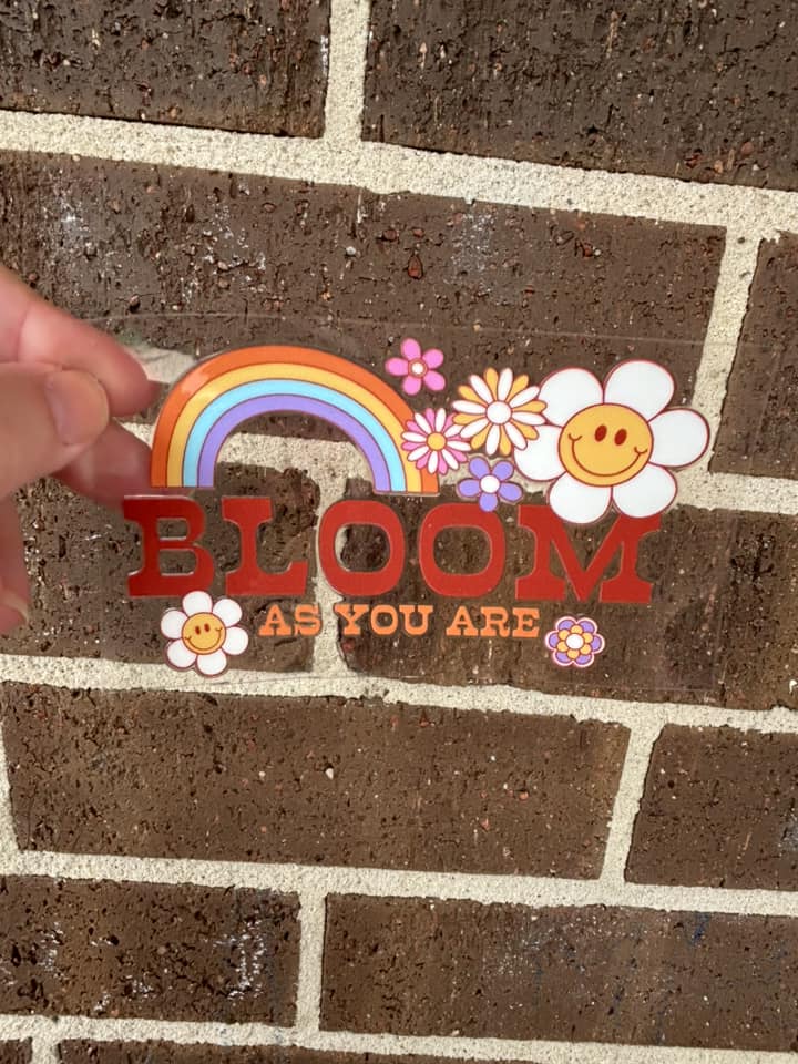 BLOOM - DOUBLE SIDED DECAL.