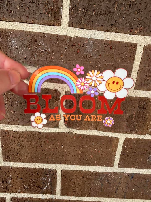 BLOOM - DOUBLE SIDED DECAL.