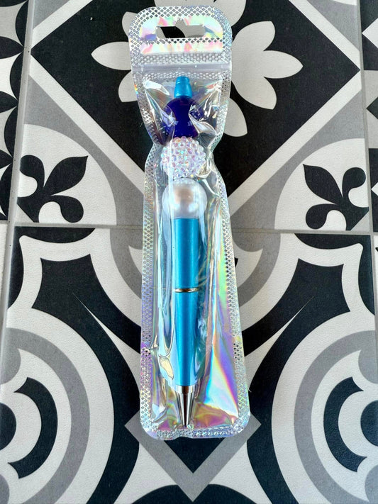 BLUE BEADED PEN