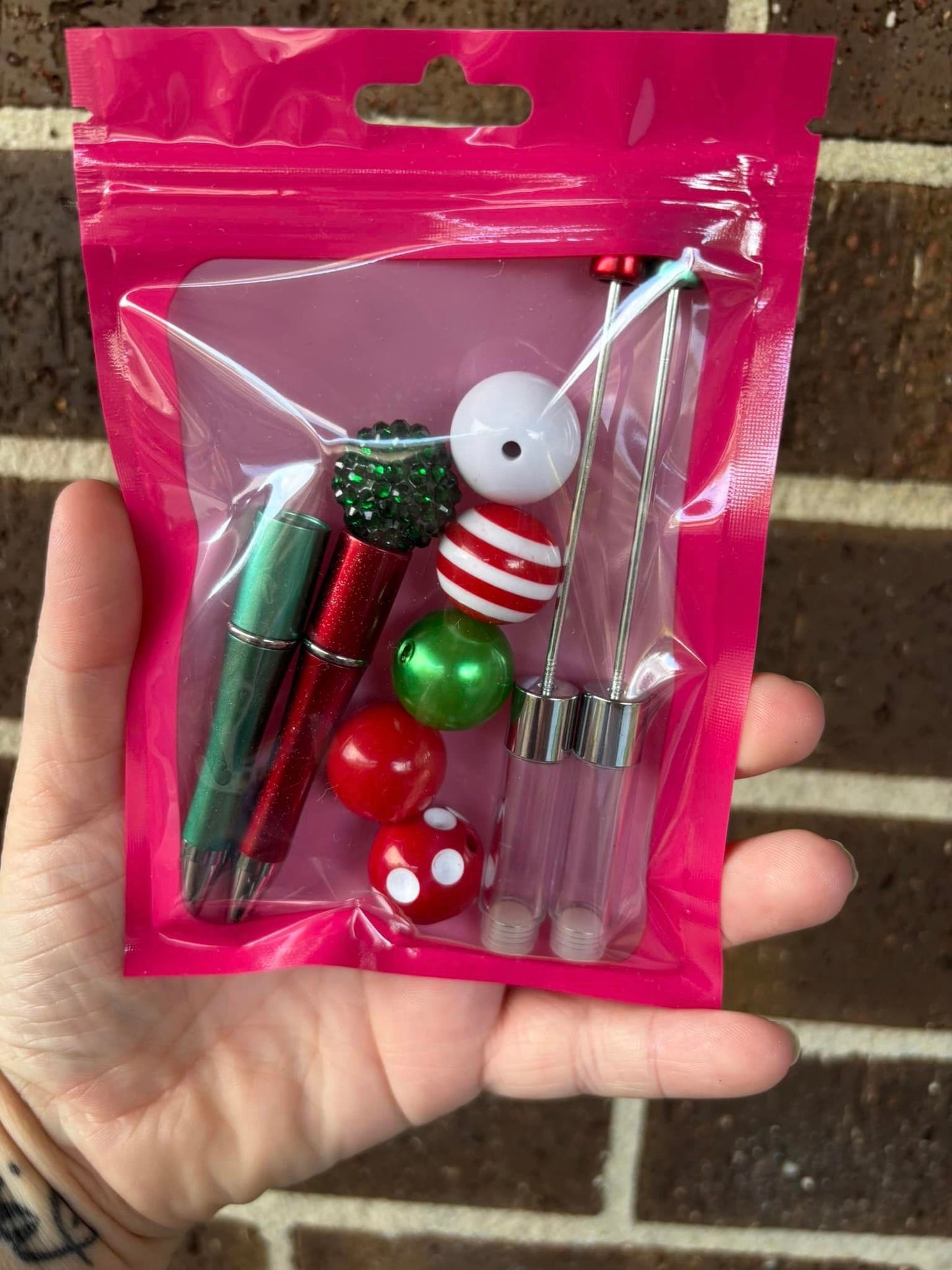 CHRISTMAS SNOW GLOBE PEN SET