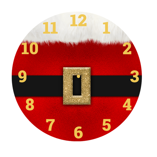 SANTA'S BELT -DTF CLOCK