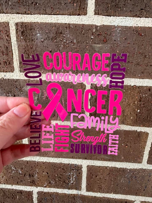 COURAGE- DOUBLE SIDED DECAL.