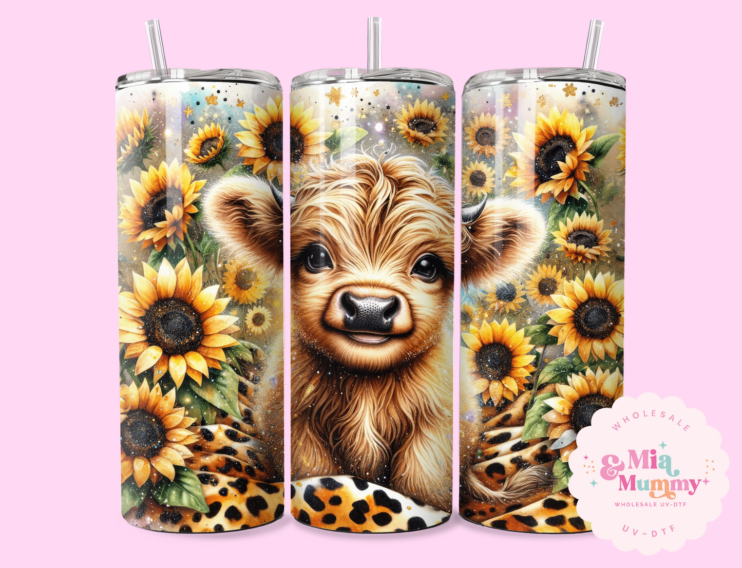 SUNFLOWER HIGHLAND COW