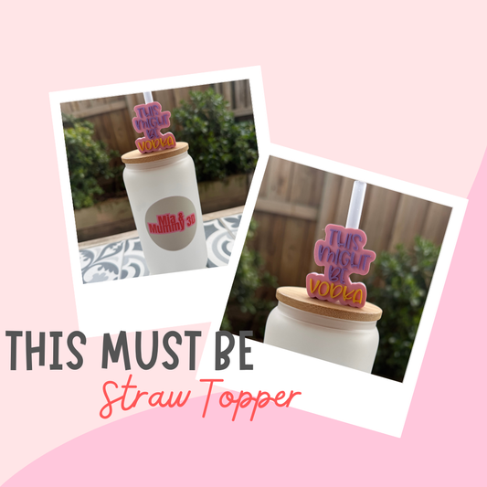 This must be Vodka- Straw Topper