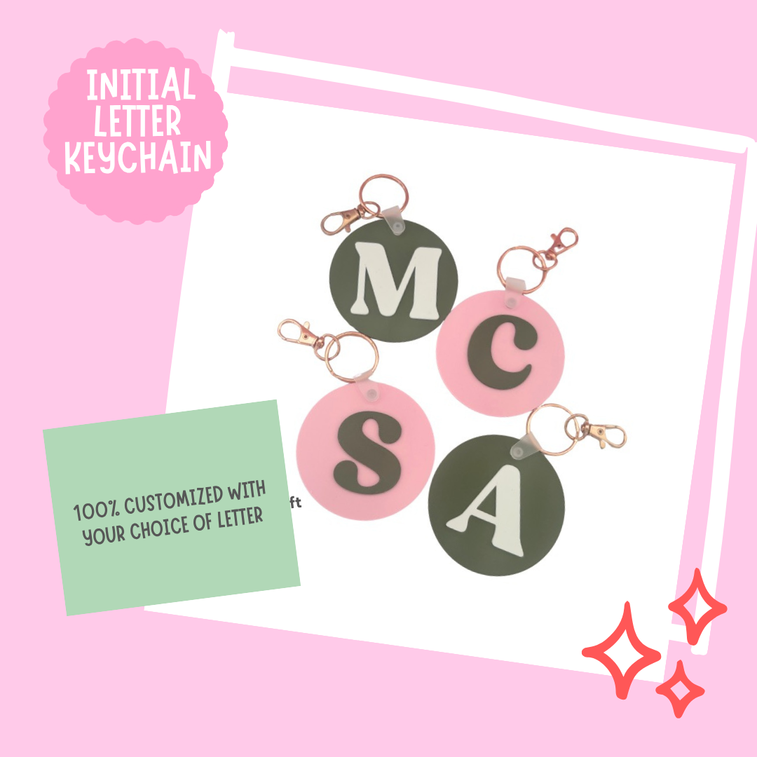 Custom Initial Letter Keychain