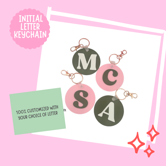 Custom Initial Letter Keychain