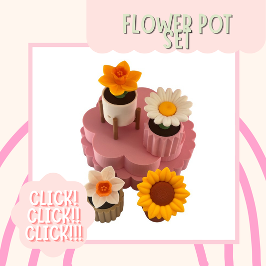 Flower Pot Clicker Set.