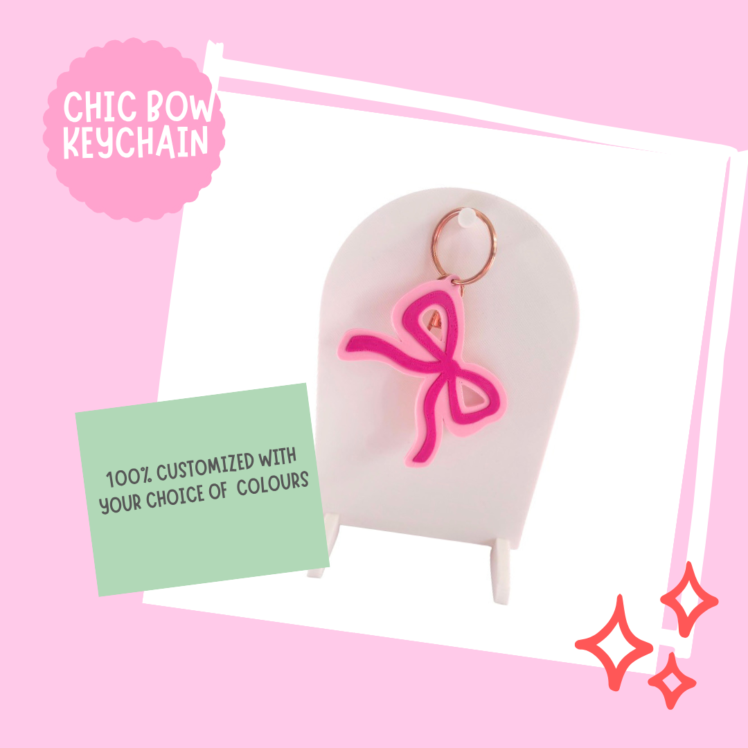 Chic Bow Keychain