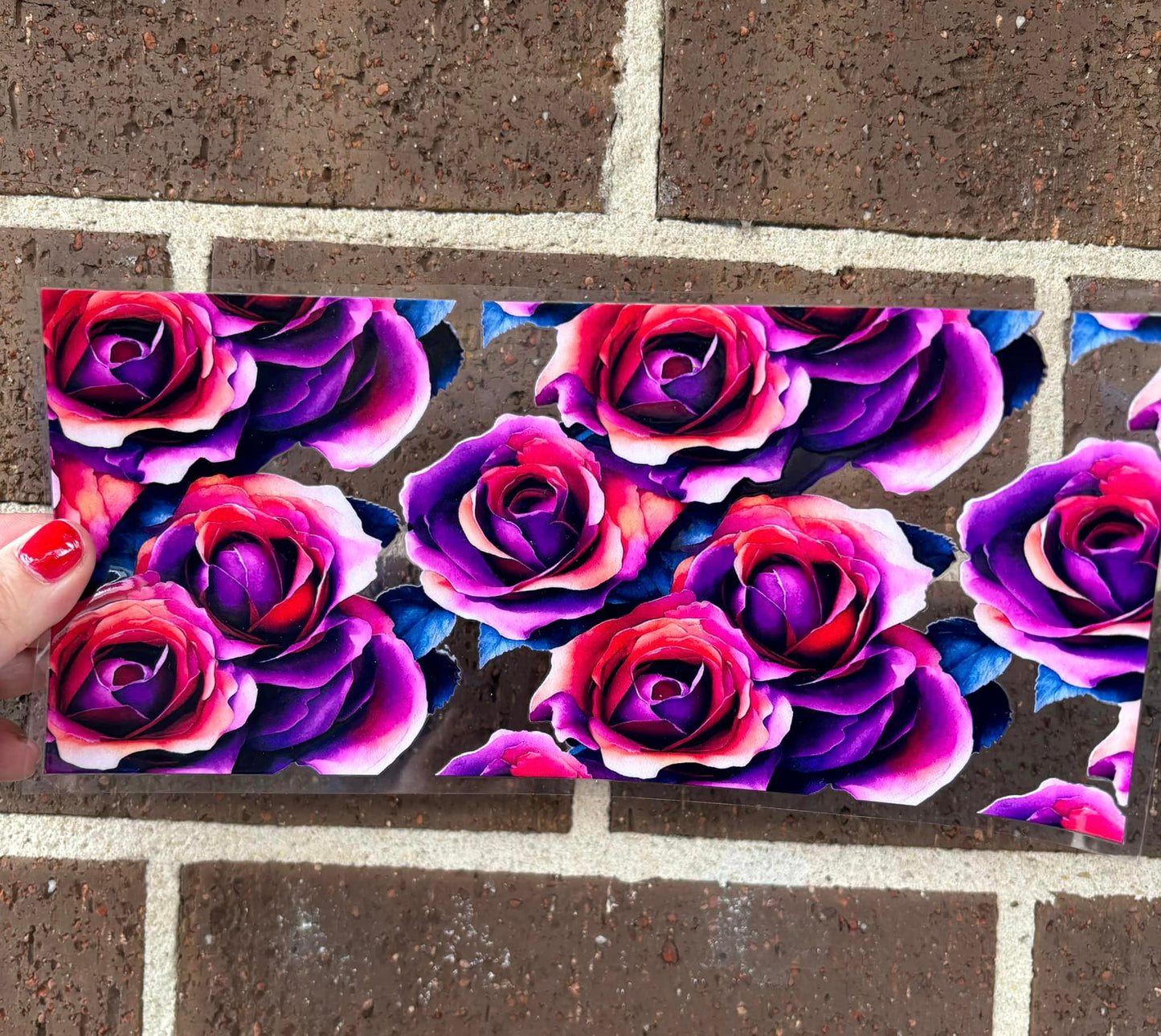 DARK ROSES DOUBLE SIDED UV- DTF