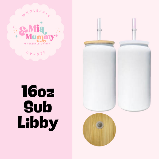 White Double Walled Stainless Steel 16oz Libby