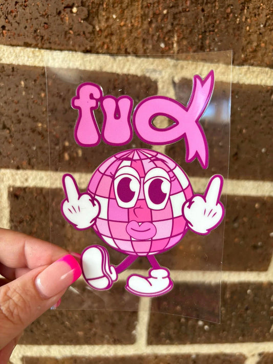 F CANCER- DECAL