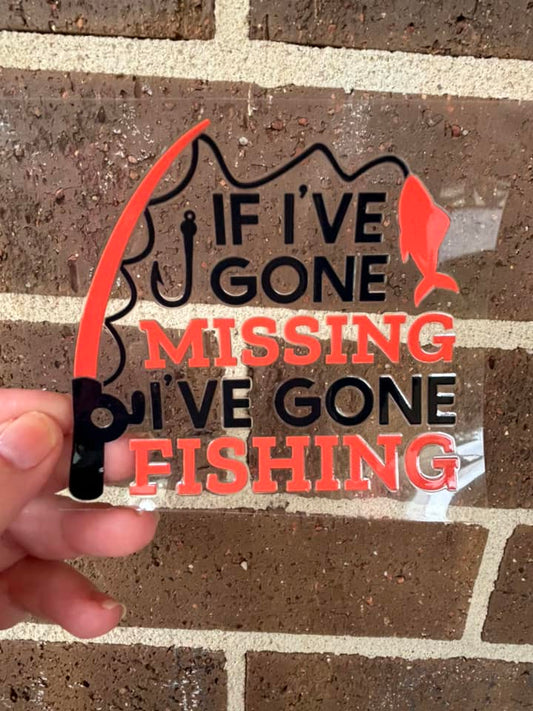 FISHING - DOUBLE SIDED DECAL.