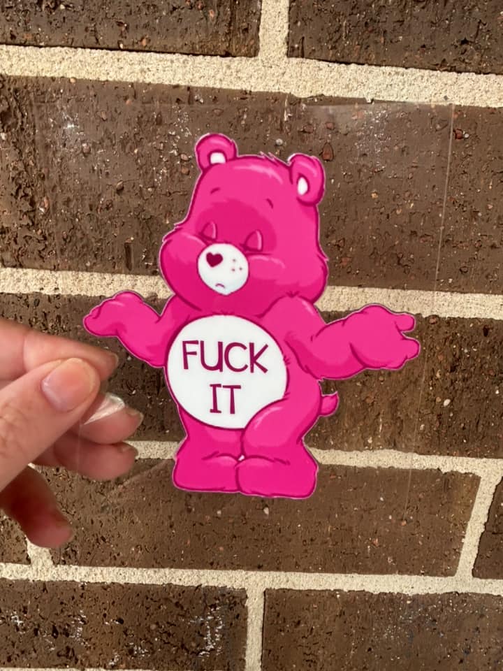 F IT - DOUBLE SIDED DECAL.