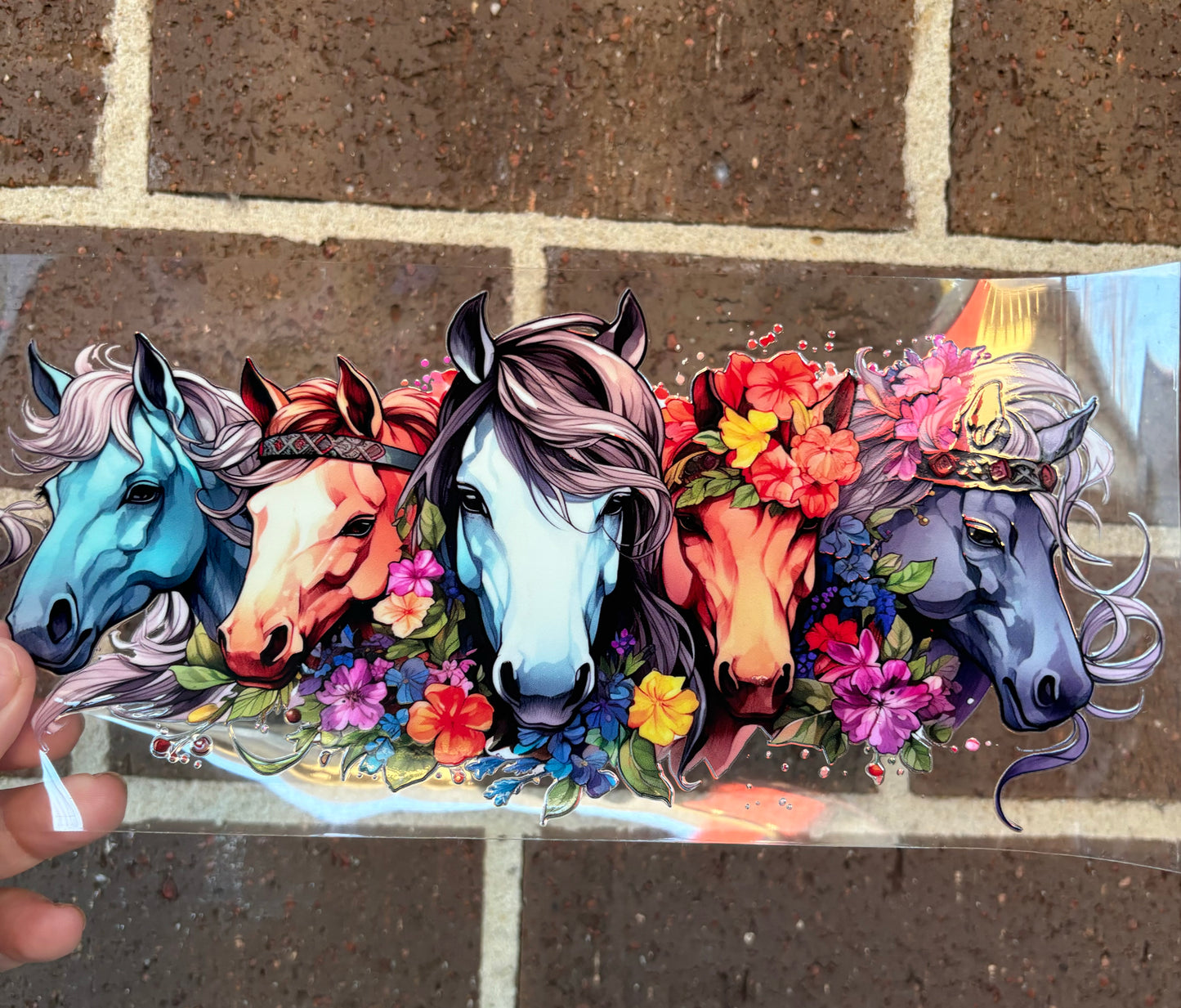 HORSES DOUBLE SIDED UV-DTF