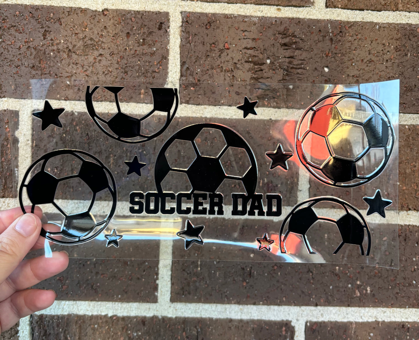 SOCCER DAD DOUBLE SIDED UV-DTF