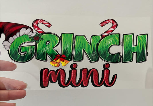 GRINCH MINI DOUBLE SIDED UV-DTF