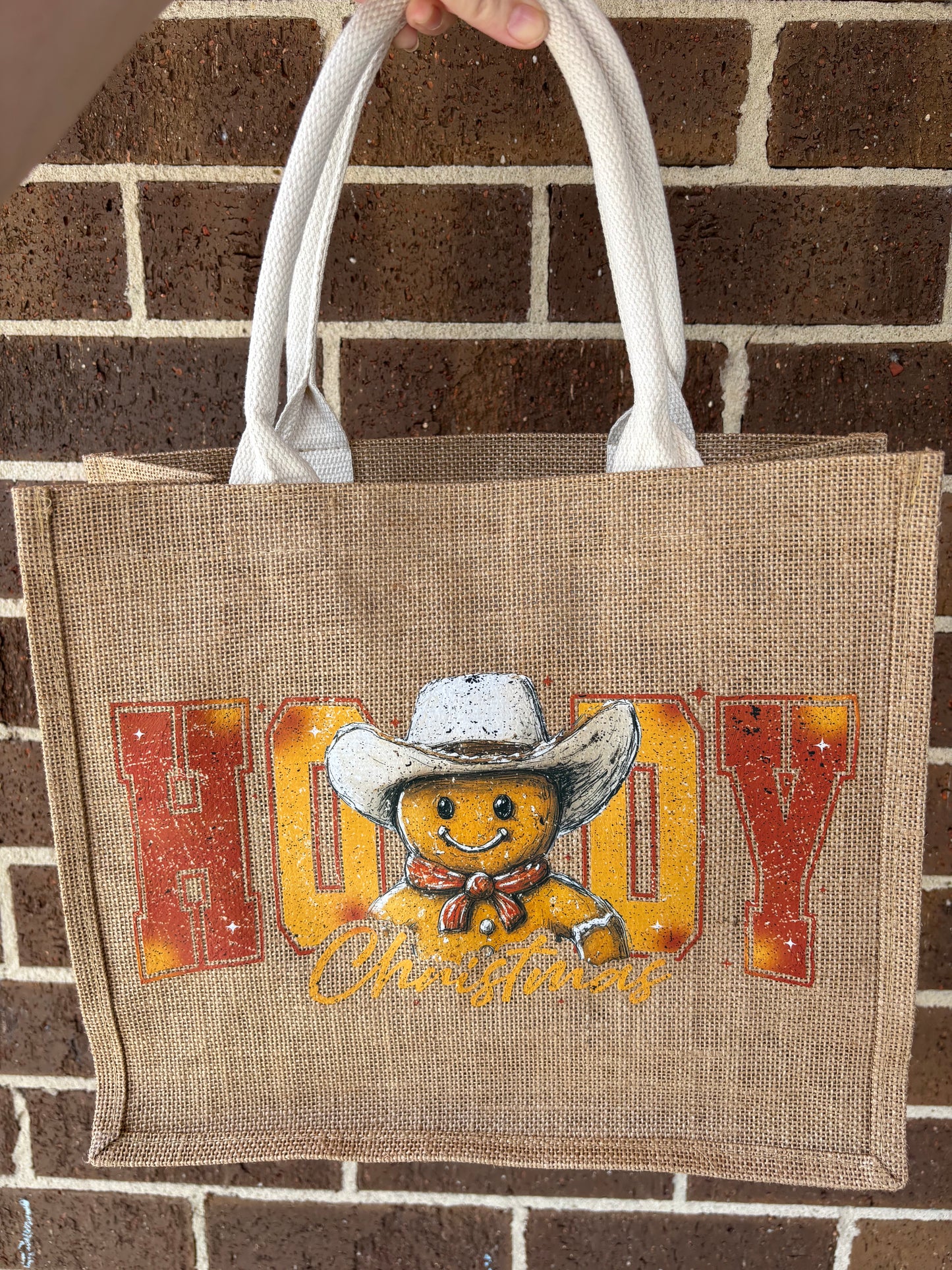 BURLAP TOTE BAD-BLANK