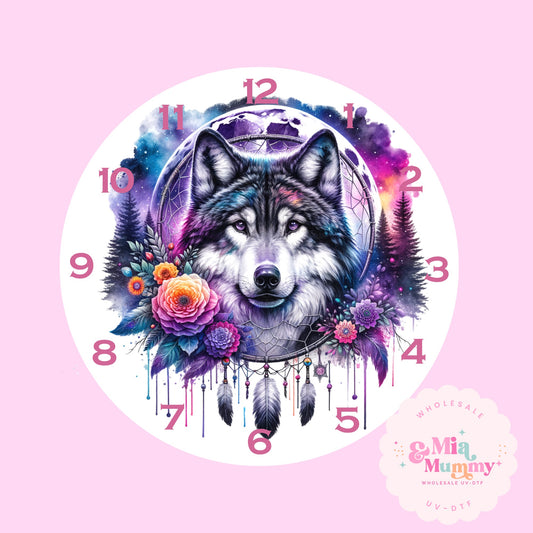 WOLF-DTF CLOCK