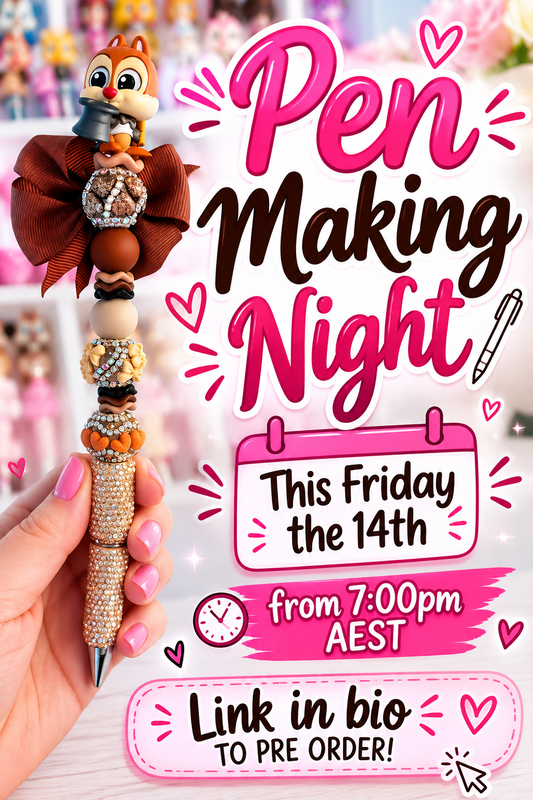 Live Pen Making- Friday the 14th of August from 7pm.