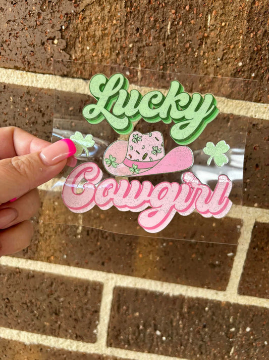 LUCKY COWGIRL- DECAL