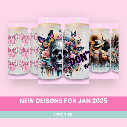 NEW WRAPS FOR JAN 2025- 16oz LIBBY SIZE