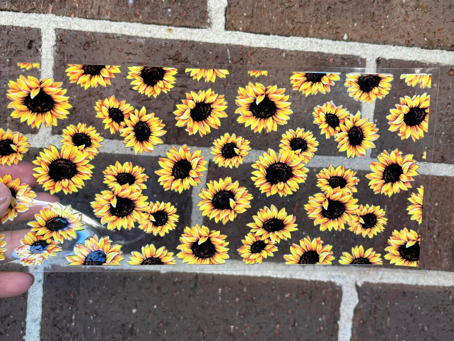 SMALL SUNFLOWERS DOUBLE SIDED UV- DTF