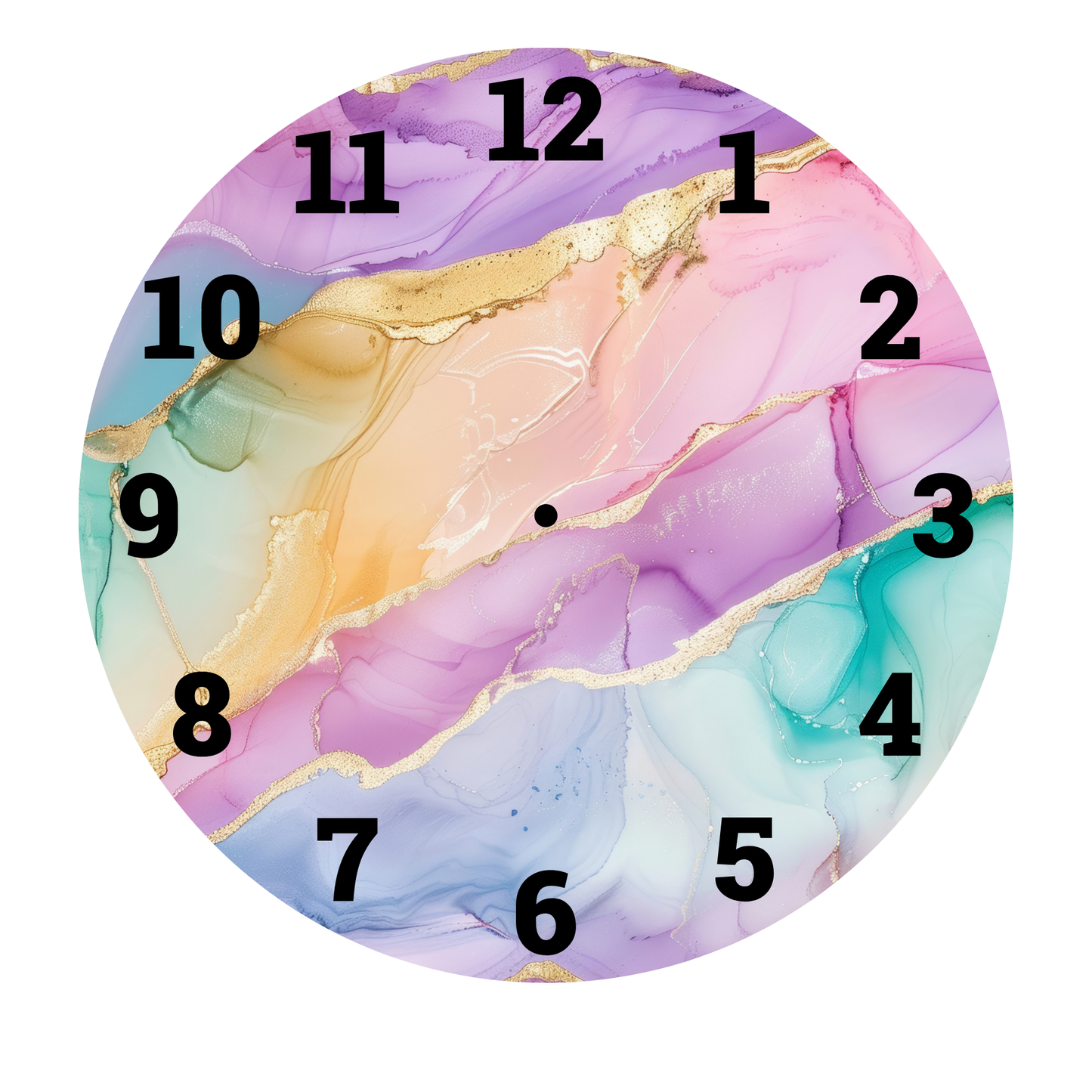 PASTE INK EFFECT UV-DTF CLOCK