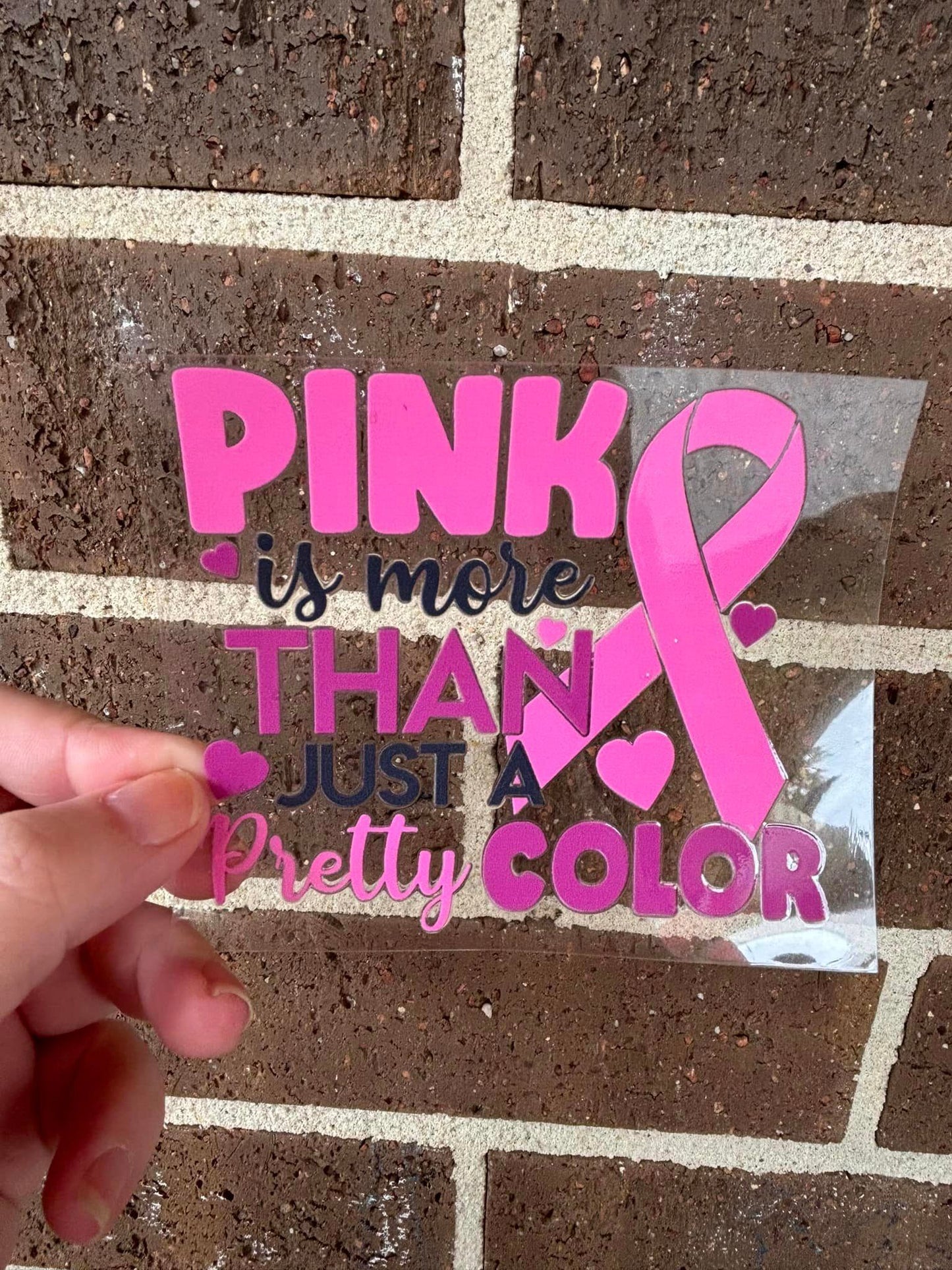 PINK IS MORE - DOUBLE SIDED DECAL.