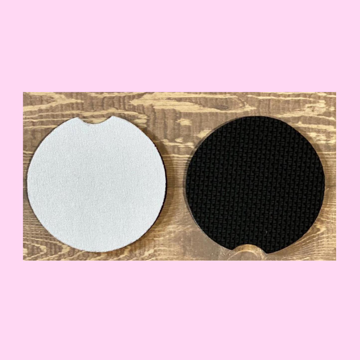 BLANK SUBLIMATION CAR COASTERS- SET OF 2